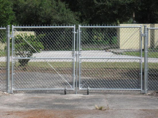 Residential chain link fence